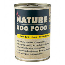 Nature Dog Food -Wild Zwijn, Lam, Rund & Braam